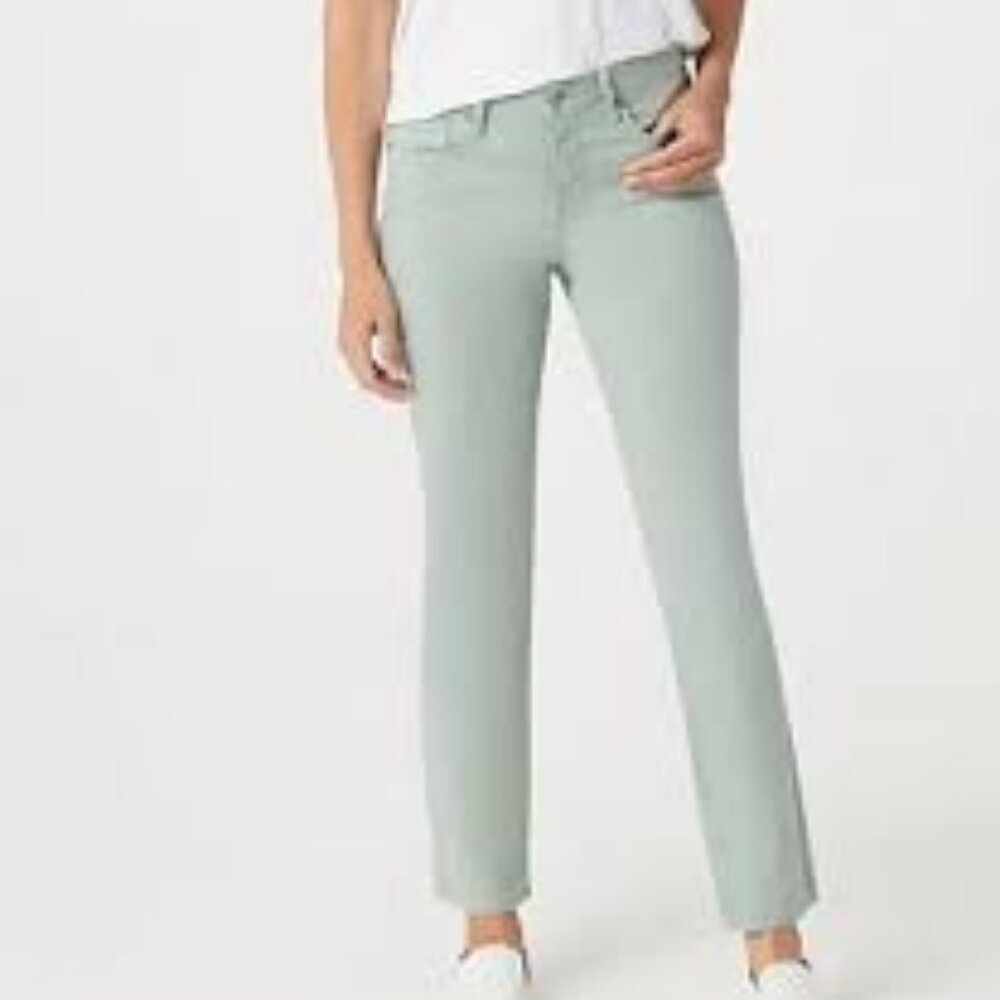 NWT‎ NYDJ SATEEN SHERI SLIM LEG PANTS COLOR DESERT WILLOW 4